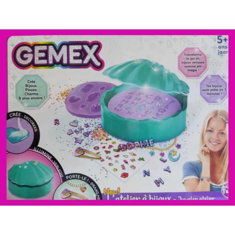 GEMEX LOT 4 RECHARGES GELS COULEURS POUR L'ATELIER A BIJOUX