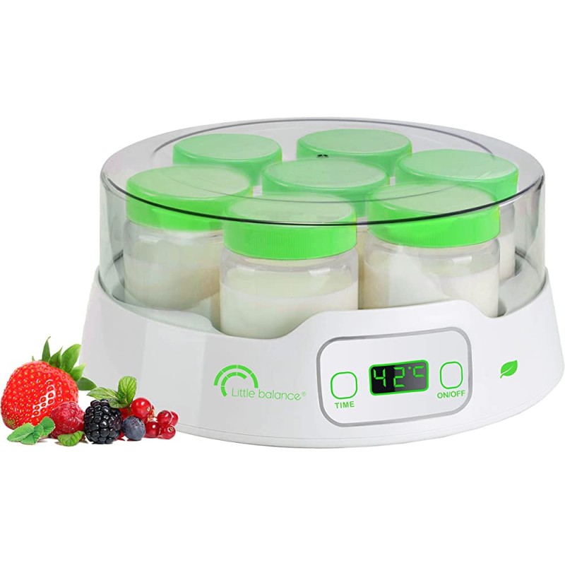 YAOURTIERE DIGITALE 7 POTS LITTLE BALANCE + 7 POTS EN VERRE OFFERTS